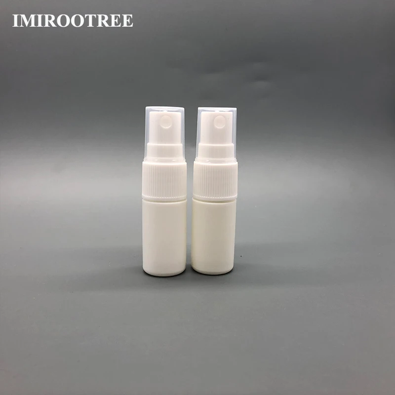 

Free Shipping 12pcs 5ml HDPE PE Empty White Mist Spray Pumps Bottle with Mist Application