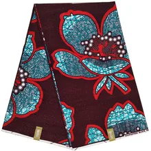 Горячая Анкара Стиль настоящий воск высокого качества настоящий голландский воск обертка для женщин платье A1194