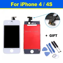 High Quality Complete Original LCD Display + Touch Screen Digitizer Panel + Holder Assembly Frame Replacement For iPhone 4 4S