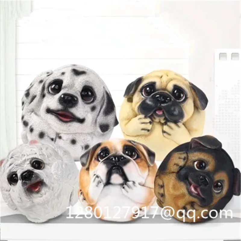 Simulasi Anjing Anak Anjing Lucu Patung Pug Kreatif Kartun Mini Q