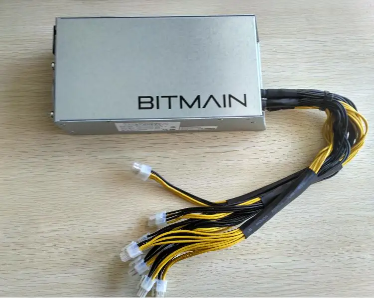 Оригинальный Bitmain 6PIN * 10 Antminer APW3 + 12 1600 Вт источник питания BITMAIN PSU серии ETH antminer S9 L3 Z9