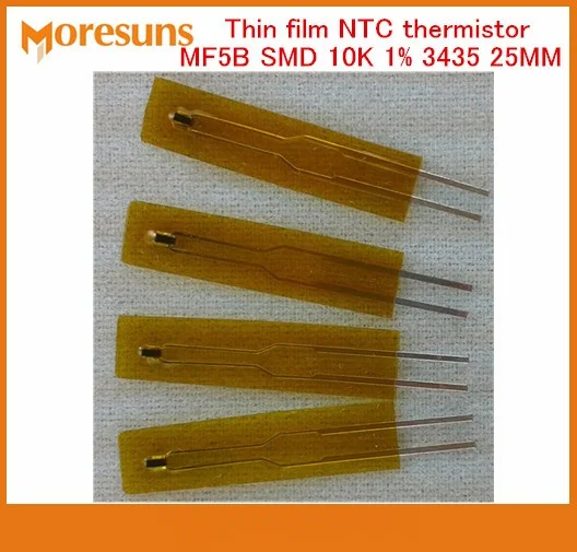 Fast Free Ship 20pcs/lot Thin film NTC thermistor MF5B SMD type 10K 1% 3435 25MM length | Электронные компоненты и