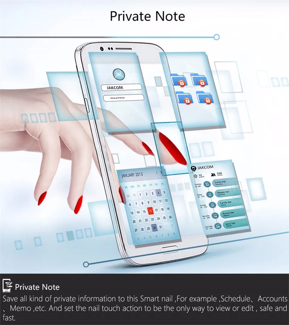JAKCOM N2 Smart Nail многофункциональный продукт интеллектуальных аксессуаров не требуется Зарядка NFC смарт носимый гаджет