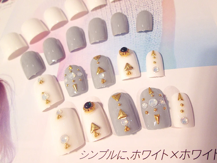 24 шт. поддельные ногти для фототерапии (не содержит клея)|fake nails|nails fakejapanese fake nails |