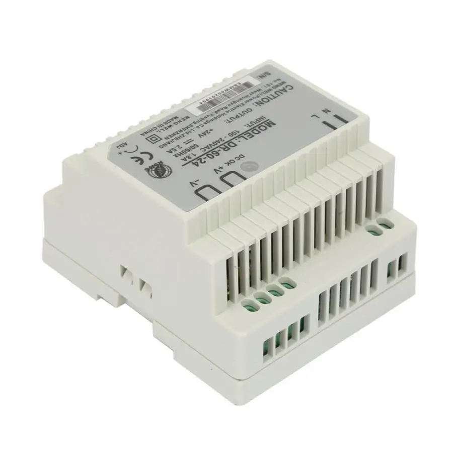 DR-60-24 60 Вт один выход 24 в Din-Rail блок питания AC/DC Переключение Регулируемый источник питания переключение