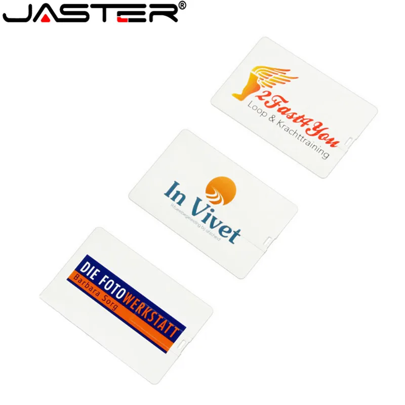 Кредитная карта с логотипом JASTER usb 2 0 4 ГБ 8 16 ГБ|USB флэш-накопители| |