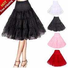 Freies Kurze Organza Halloween Petticoat Krinoline Vintage Hochzeit Braut Petticoat für Hochzeit Kleider Unterrock Rockabilly Tutu