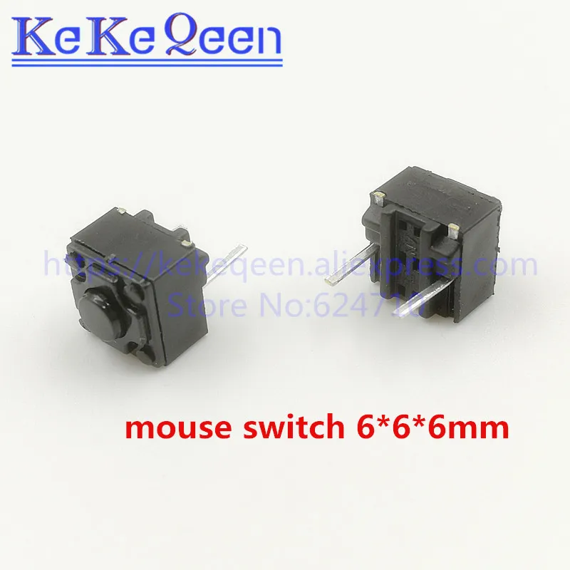 

50Pcs/Lot 6x6x6.0MM Tact Switch Micro Switch 6*6*6mm keys buttons Switch 2PIN DIP-2
