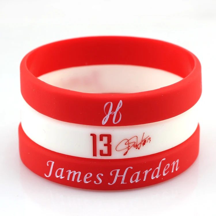 NBAStar James Harden Silicone Bracelets Basketball Star Silicon Bileklik Hot Issue Wristband