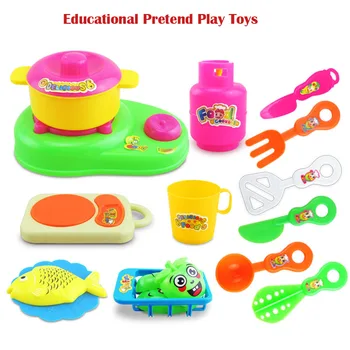 

Kids Kitchen Tool Intelligence Toy Pretend Play Gift Beauty Kitchen Cooking Toys Role Play Children's Class Educational Toys