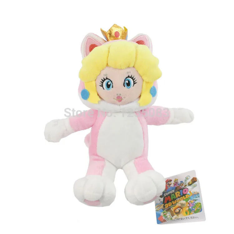 

Super Mario Bros. 7" World Magnet Cat Princess Peach Magnetic Plush Soft Doll
