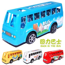 

Pull Back Car The Bus To Power Toy Child Baby Nursery Toys Educational 5-7 Years Plastic 2021