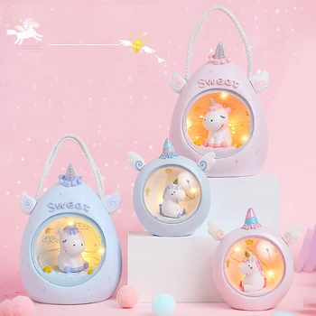 

Firya Cartoon Unicorn LED Night Light Baby Nursery Lamps Table Decorative Light Children Kids Toys Birthday Gift Drop Shipping