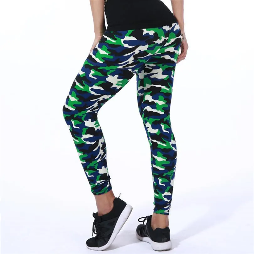 CKAHSBI, летние женские штаны для йоги, эластичные спортивные камуфляжные леггинсы, 3D принт, тонкие Капри, быстросохнущие штаны, обтягивающие джеггинсы для спортзала - Цвет: Camouflage 5