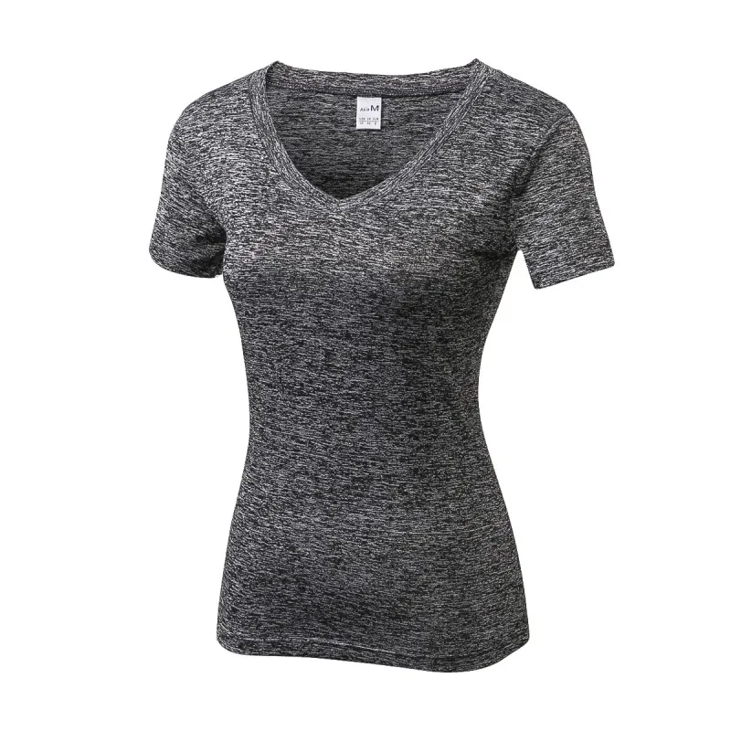 New Quick Drying Women's T shirt V sharp Collar Sweat Breathable T ...