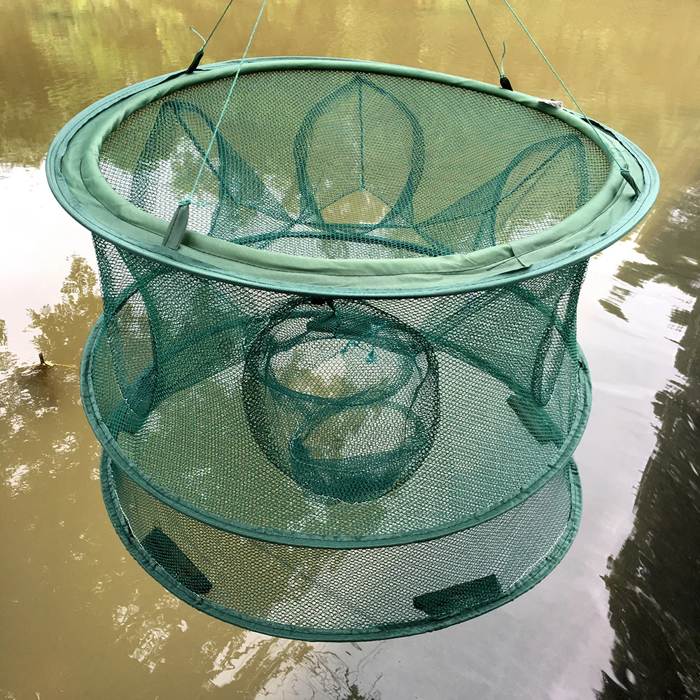 

Automatic Fishing Net Shrimp Cage Nylon Foldable Crab Fish Trap Cast Net Cast Folding Fishing Network