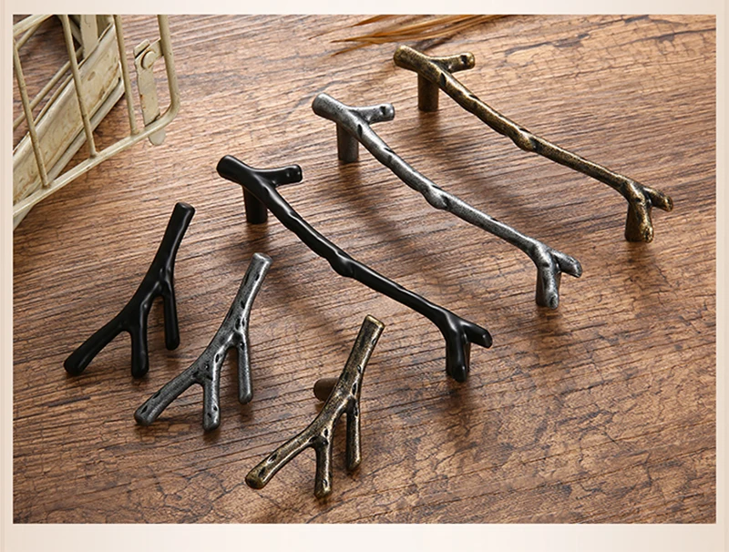 KAK модная деревянная Мебельная ручка 96 мм 128 мм черная Серебристая бронзовая ручка для кухонного шкафа ручки для выдвижных ящиков дверные ручки Фурнитура
