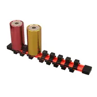 3pcs סט 3pcs / סט זוגי פלסטיק תעשייתי יוניברסל צדדית ארגוני מחזיק Rail השרוול Socket 1/4 3/8 1/2 (5)