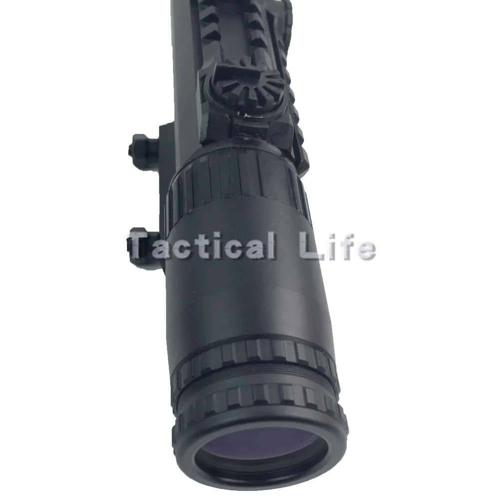 Outdoor Hunting 1 3X24 24MM Riflescope Illuminated Rangefinder Reticle Shotgun Air Hunting Scope With Lens Cover