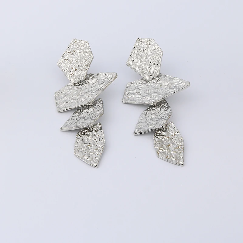 Gold&Silver Color Metal Clip on Earrings for Women No Pierced Party ear clip earrings clip earrings ear clip ear accessories
