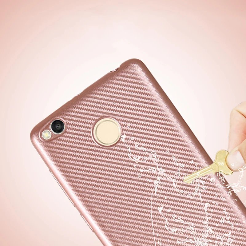 carbon fiber silicone case xiaomi redmi 3s (10