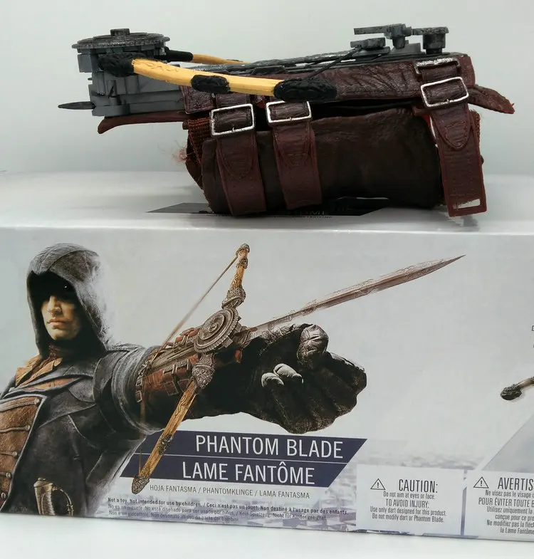 Transmit Crossbow Assassins Blade Hidden Sleeve Sword Figure 1:1 Flick Knife Edward Weapon Boy Game Anime Toy Cosplay Tool Creed