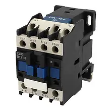 CJX2-1210 35 мм DIN Rail Винтовые клеммы 3 фазный двигатель Мощность контактор переменного тока 220V