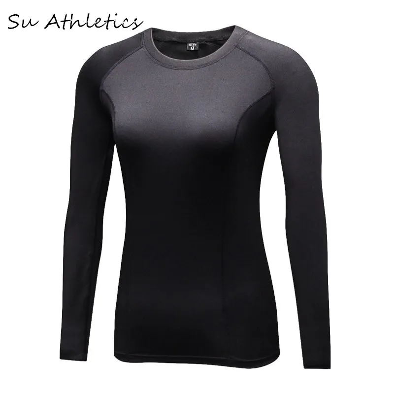 

Fast Dry Women Compression Base Layer Tight Tee Shirt Gymnastic Yogo Cycling Top