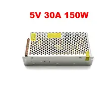 5 V 30A 150 W comutação da fonte de alimentação 5 V 150 W LEVOU poder Motorista, DC5V alumínio AC 110 V 220 V para 5 v transformador de iluminação para a luz conduzida