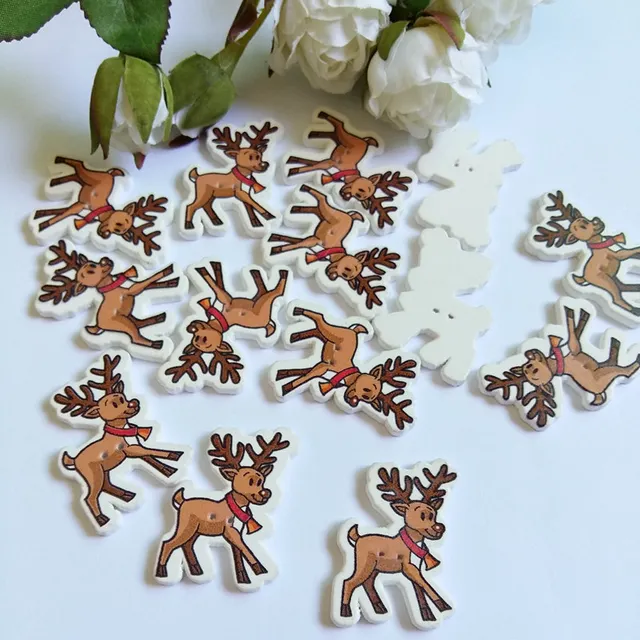diy crafts 20pcs mixed cute christmas moose 2 holes wooden decorative buttons sewing accessories scrapbooking - Christmas Moose diy crafts 20pcs mixed cute christmas moose 2 holes wooden decorative buttons sewing accessories scrapbooking - Christmas Moose