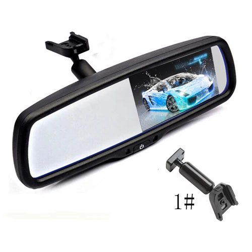 4," TFT lcd Автомобильный кронштейн заднего вида зеркало монитор помощь при парковке для Mitsubishi: Lancer/Outlander 2008/Pajero/Lancer-ex - Цвет: 1