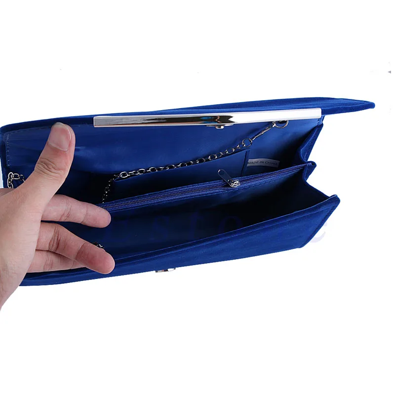 New 1Pc Lady Velvet Bridal Clutch Evening Bag Prom Wedding Women Shoulder Handbag Purse New 1Pc Lady Velvet Bridal Clutch Evening Bag Prom Wedding Women Shoulder Handbag Purse
