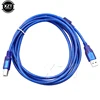 High Quality 0.3m 1m 1.5m 3m High Speed USB 2.0 Printer Cable Type A Male to Type B Male with filter Dual Shielding Transparent ► Photo 2/4