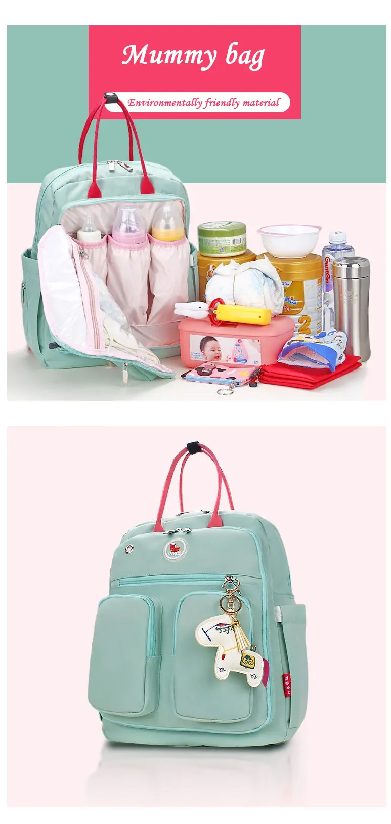 OLN Новый Ёмкость мумия мешок материнства Детская сумка для пеленки многофункциональный уход сумка рюкзак Baby Care мама удобная сумка сумки