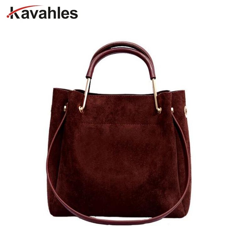 

Vintage Women's Bag Shoulder Female Luxury Suede Leather Messenger Bag Women's Crossbody Ladies Hand Bags for Women sac LW-219