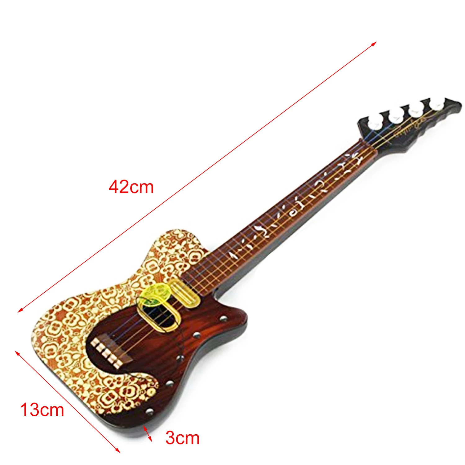 Дети смешные Hiqh качество Пластиковые Поп 4 струны обучения гитары моделирование укулеле может играть Музыкальные инструменты развивающие