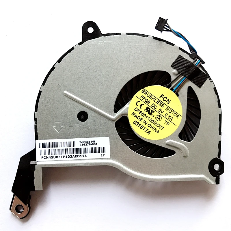 Новый охлаждающий вентилятор для ноутбука HP Pavilion 15 N210TX N210sy N210TU n210us|Охлаждающие