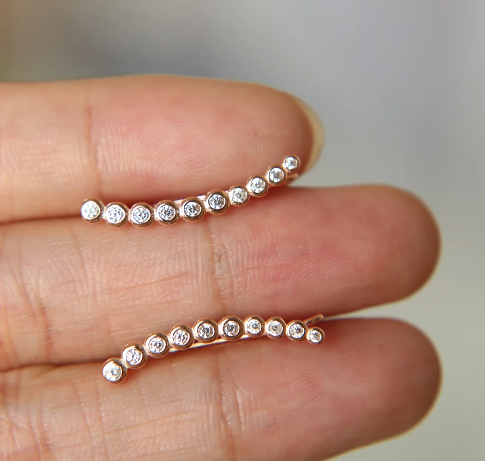 Длинные серьги подвески с фианитами изящная женская бижутерия|dainty earrings|925 sterlingcute