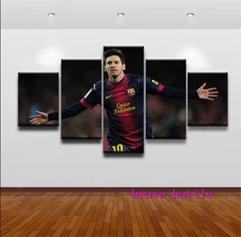 

Messi Football Canvas Painting Living Room Home Decor Modern Mural Art Oil Painting