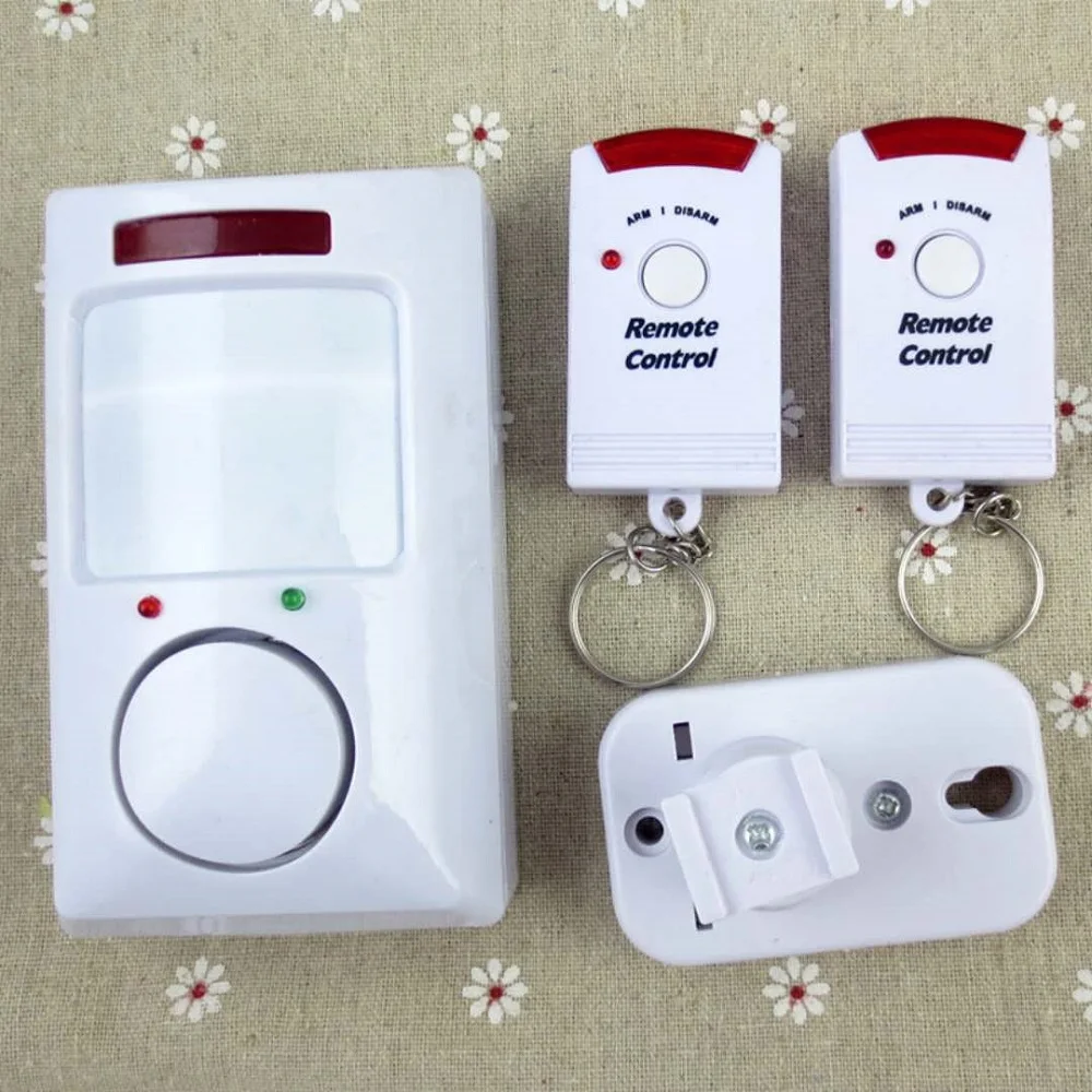 

Wireless Alarm system PIR MP Alert Infrared Sensor Anti-theft Motion Detector Alarm Monitor Two remote controller