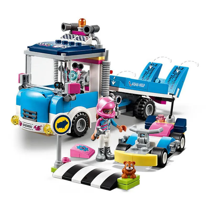 

Girl Friends Heartlake City Service & Care Truck Model Building Block Bricks Toys Compatible Legoings Friends 41348