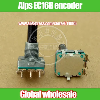 

1pcs ALPS potentiometer EC16B encoder / with stepping 24 points / shank length 23MMF