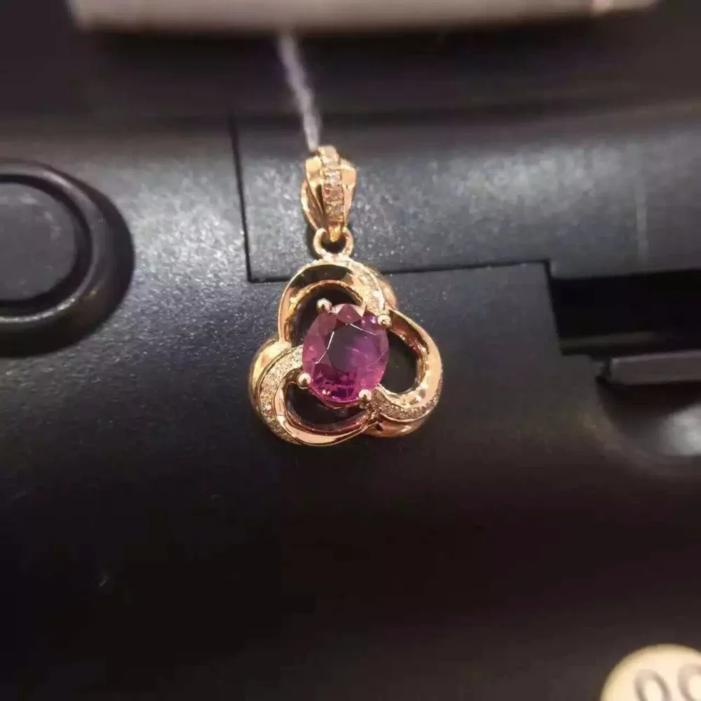 2016 Summer Romantic 18K Rose Gold 0 944ct Red Tourmaline Natural font b Diamond b font