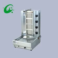 Stainless steel Gas Doner Kebab Machine shawarma kebab machine Gas vertical broiler with 4 burners 1