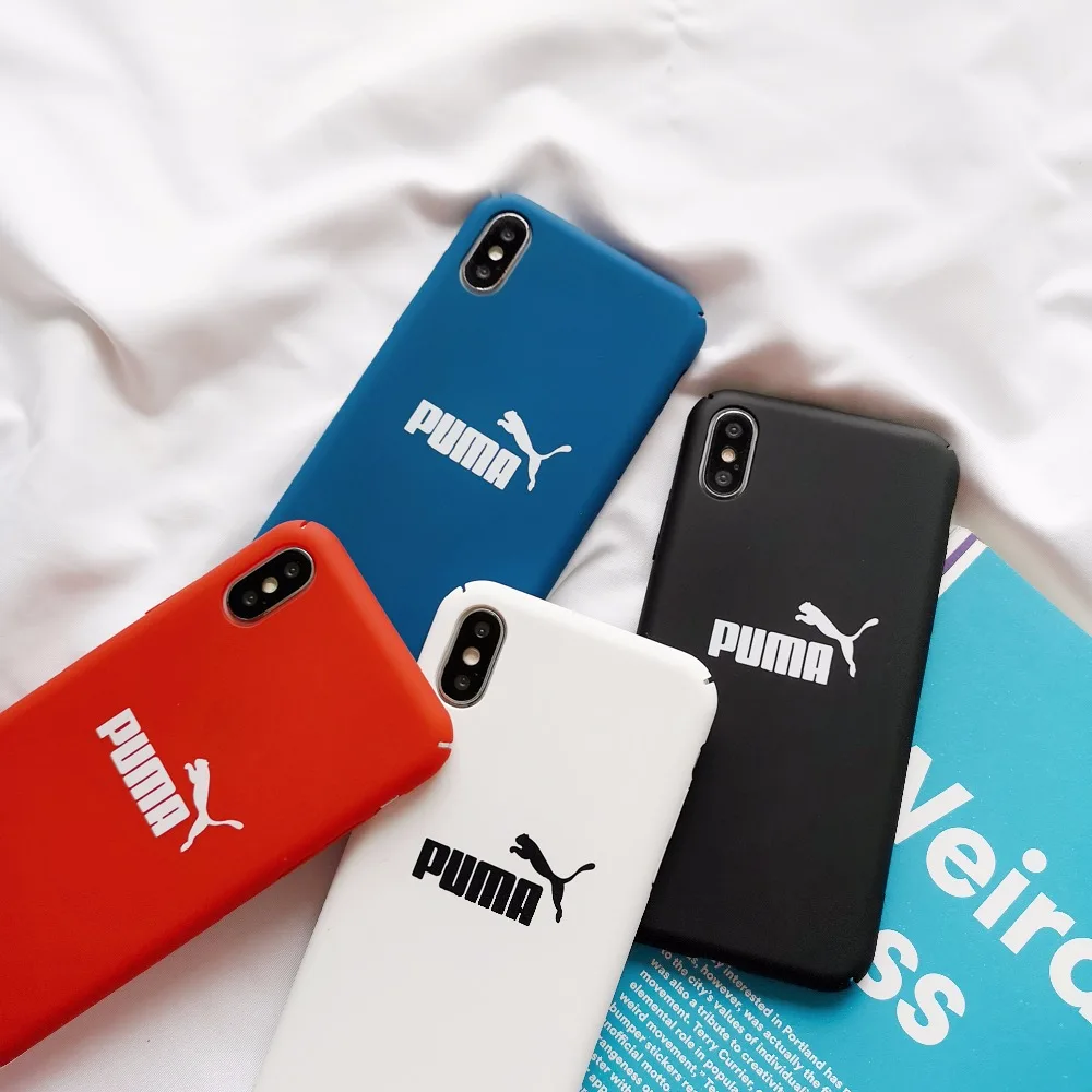 

Germany Luxury Street Sport Brand Case for iphone 6 6S 7 8 Plus X XR XS Max 5 5S SE Simple Hard Cover Telefon kilifi Etui Coque