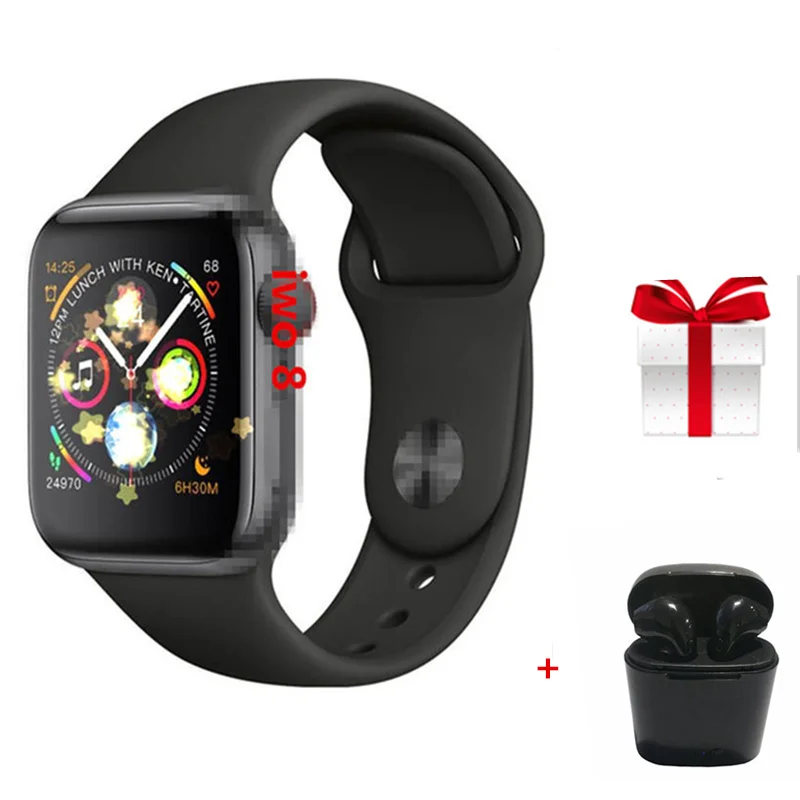 

Smart Watch IWO 8+Earphones/Set IWO 8 44mm Smartwatch For Apple Smart Wristband ECG Heart Rate Fitness Tracker PK IWO 7 6 5