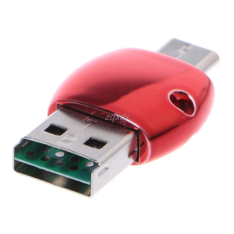 2 в 1 OTG USB 3,1 Тип C к USB 2,0 Micro SD/TF карта памяти Читатель адаптер июля Прямая поставка