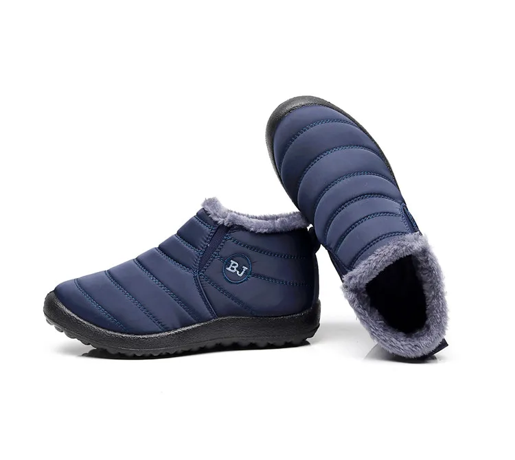 Новинка года; модная мужская зимняя обувь; однотонные зимние ботинки; 3 цвета; теплые водонепроницаемые лыжные ботинки с плюшевой подкладкой на нескользящей подошве; размеры