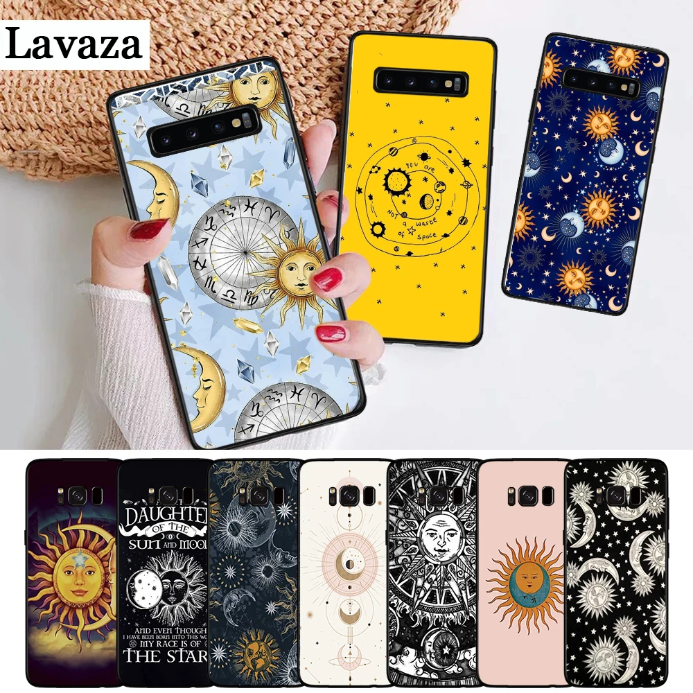 

Lavaza Sun Moon Stars Colorful Cute Silicone Case for Samsung S6 Edge S7 S8 Plus S9 S10 S10e Note 8 9 M10 M20 M30