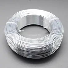 Alambre de aluminio, más Color para la Opción, plata, 0.8mm, sobre 200 m/rollo